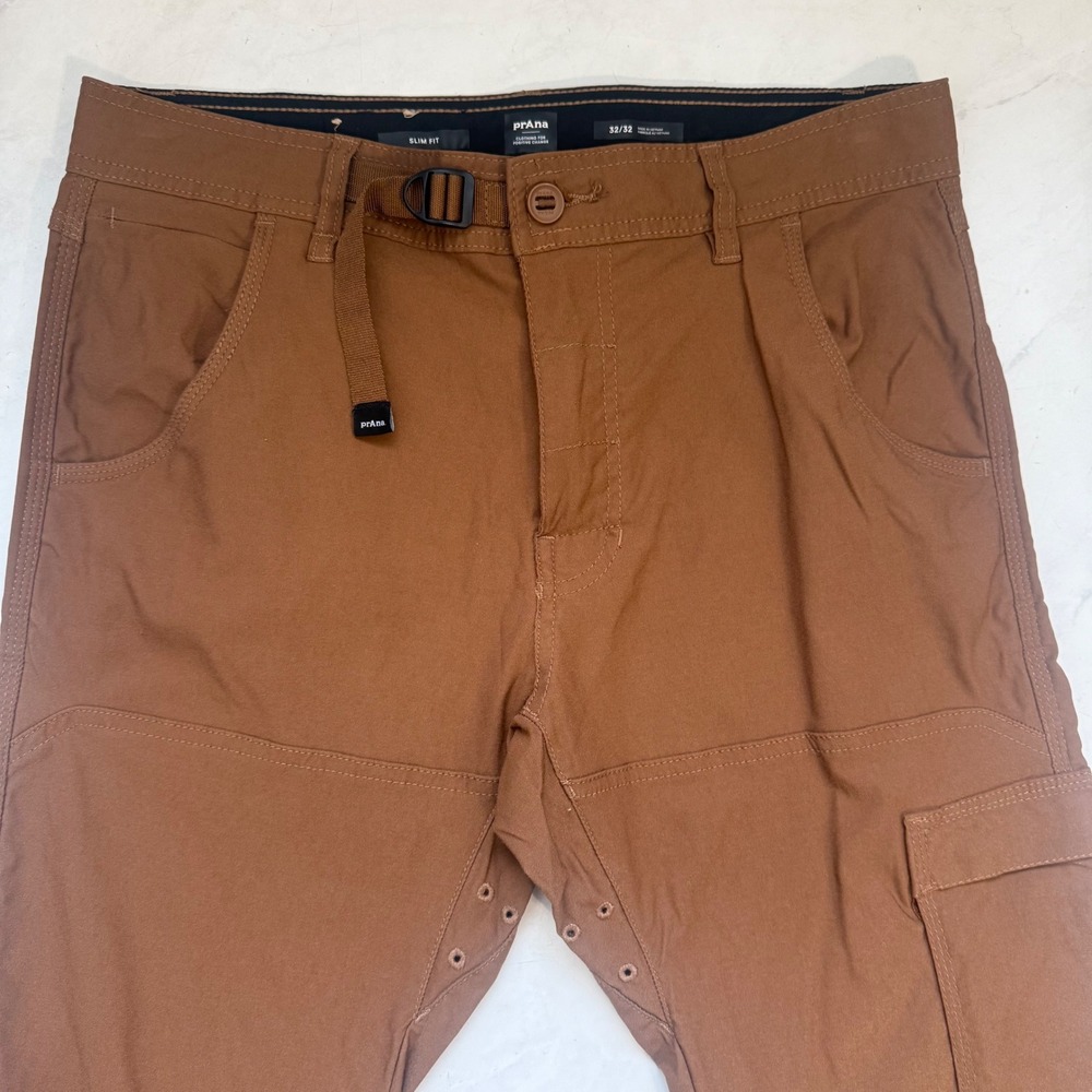 Prana Men's 32 Zion II Slim Fit Tan Pants Hiking Outdoor Travel Gorpcore - Picture 3 of 7